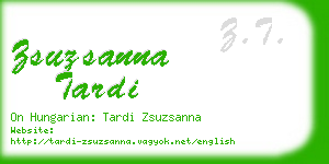 zsuzsanna tardi business card